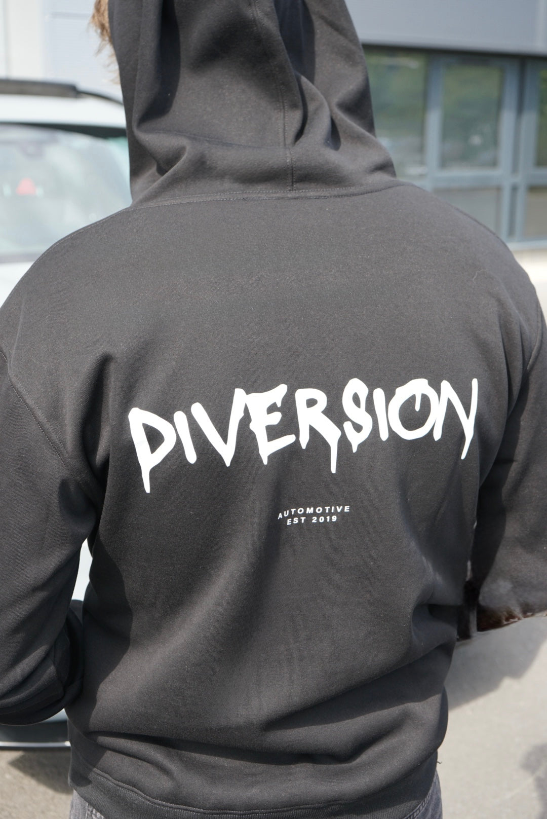 ‘DIVERSION' Dripping Branded Soft Lined Hoodie (UNISEX)