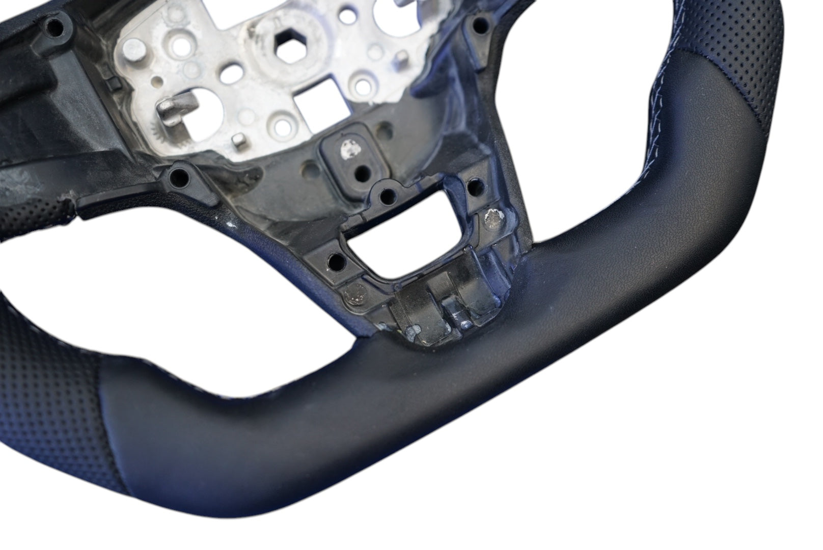 Ford Transit Custom 2018+ Perforated Leather Steering Wheel - SWTRANCUS12