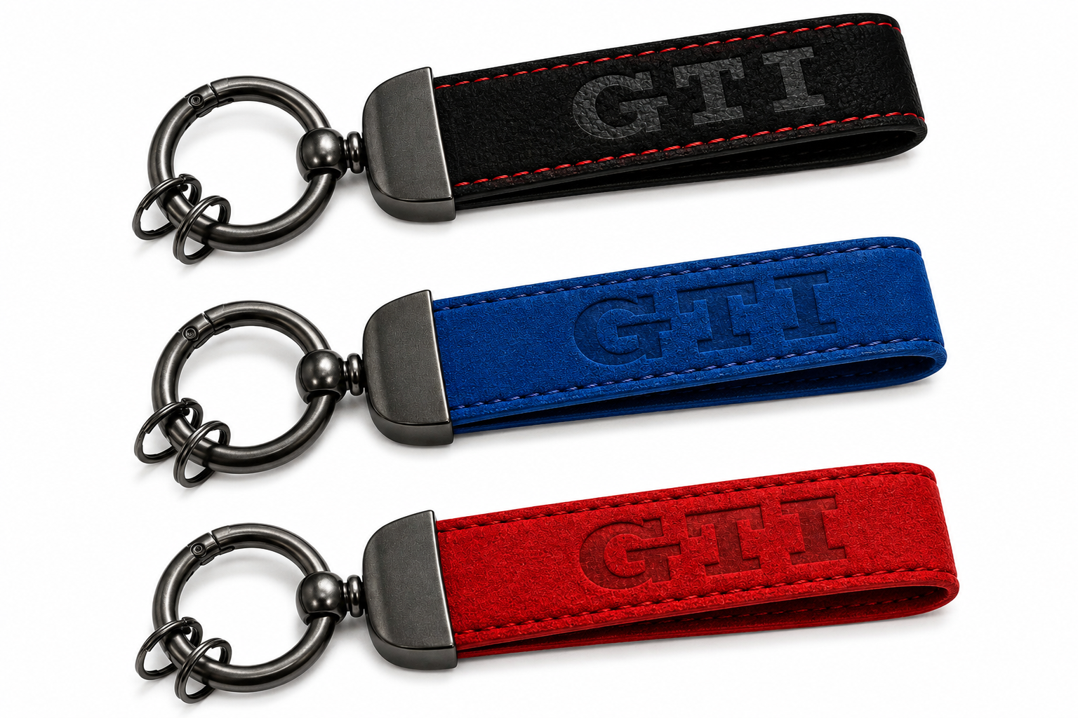 Volkswagen GTI Alcantara Keyring (Multiple Colours)