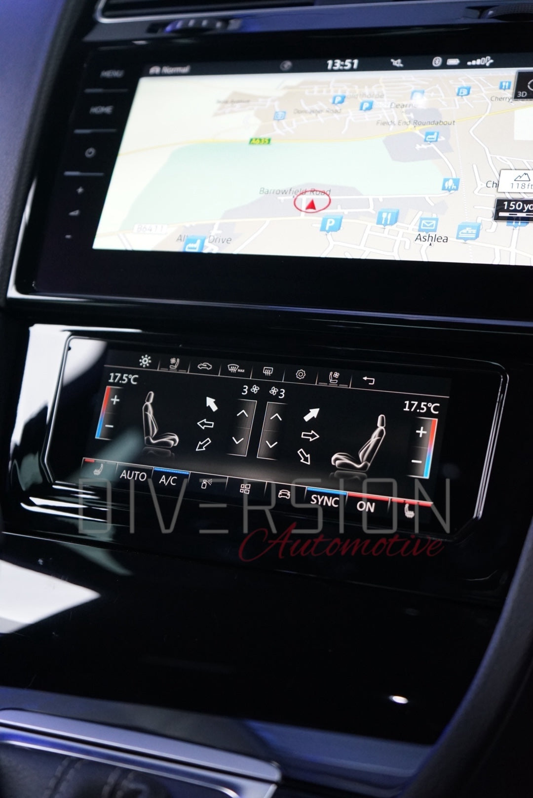 VW Volkswagen Golf MK7 / MK7.5 (2013 - 2020) - 6.9''Touch Screen LCD A/C Climate Control Panel