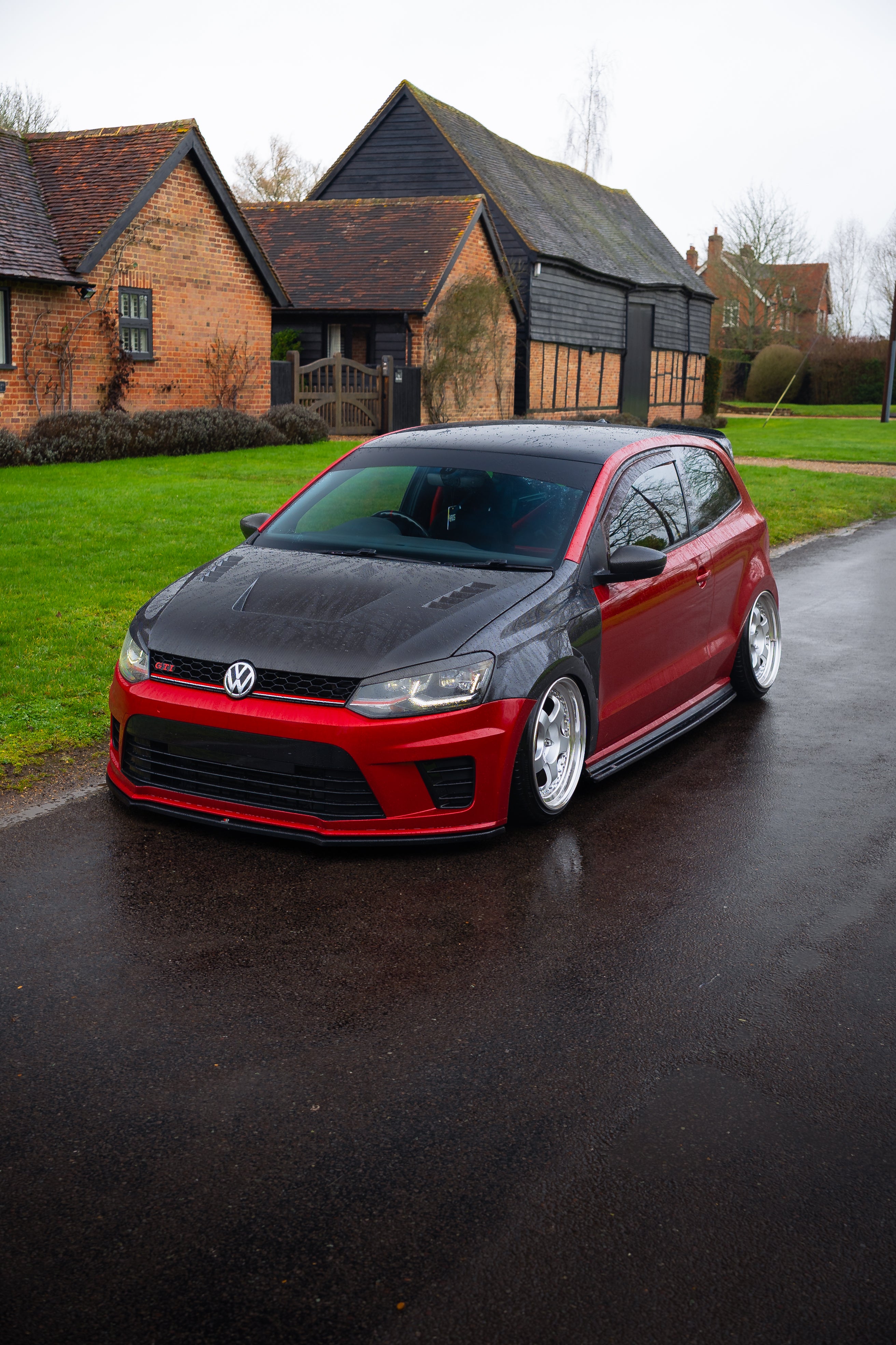 Volkswagen Polo MK5 6R / 6C Carbon Fibre Vented Wings / Fenders (Pair) 2009 - 2017 *NEW*