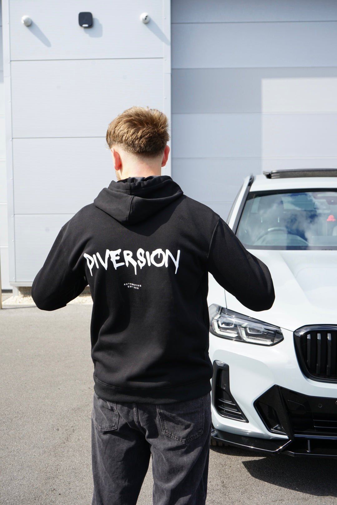 ‘DIVERSION' Dripping Branded Soft Lined Hoodie (UNISEX)
