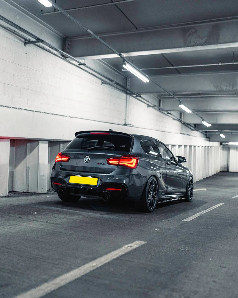 BMW M135I & M140I F20 F21 LCI EVO-1 GLOSS BLACK REAR DIFFUSER BY ZAERO (2015-2019)