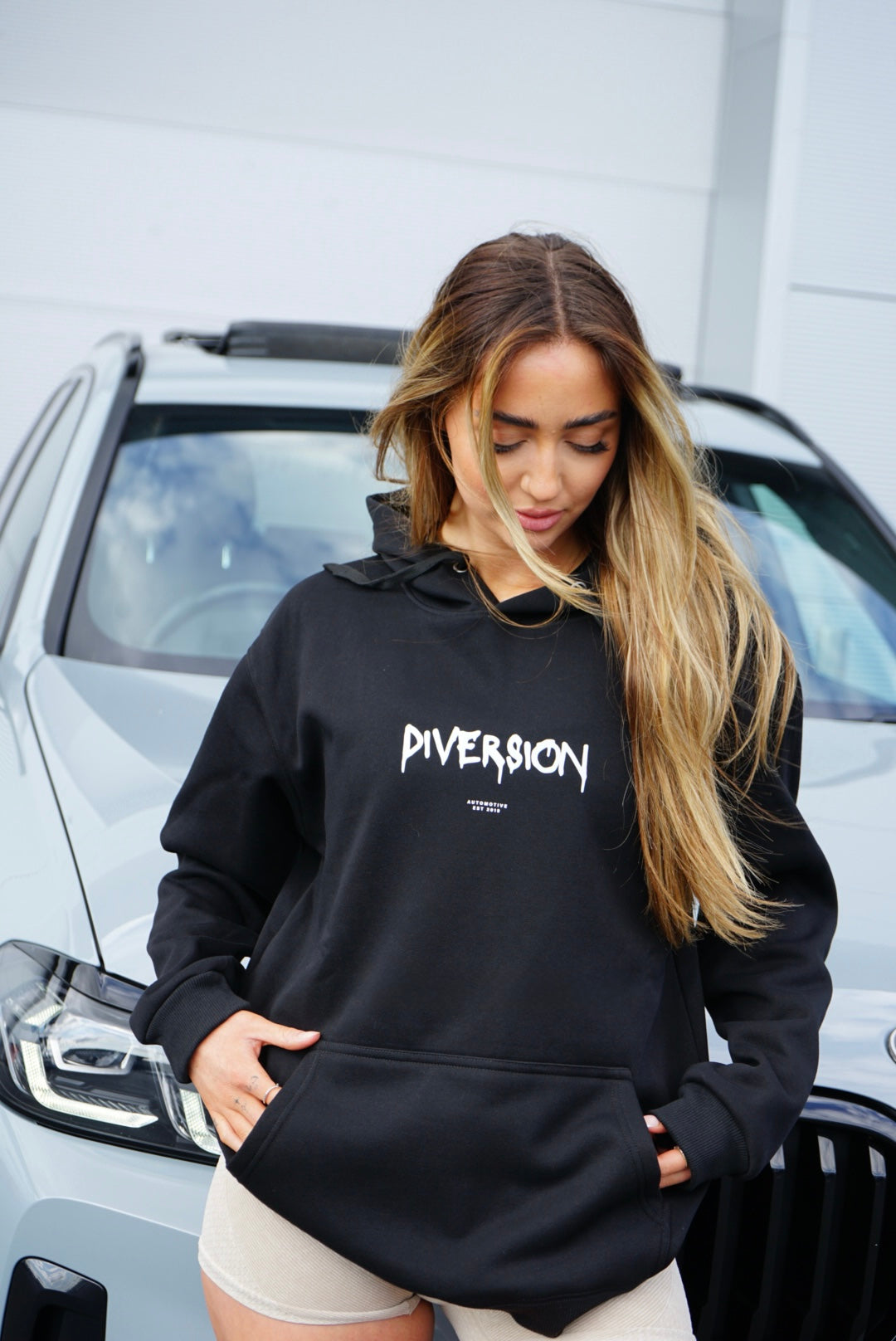 ‘DIVERSION' Dripping Branded Soft Lined Hoodie (UNISEX)