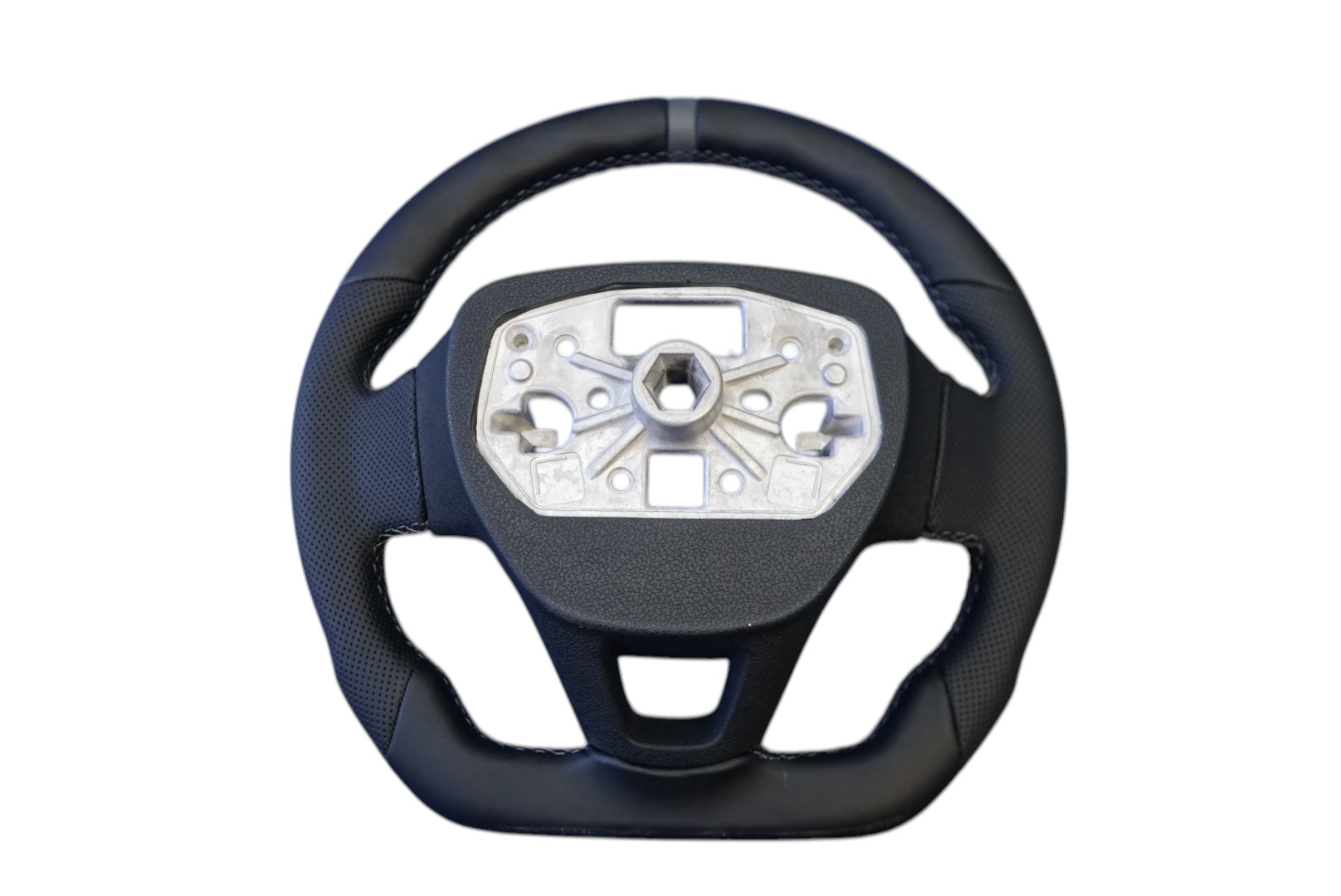 Ford Transit Custom 2018+ Perforated Leather Steering Wheel - SWTRANCUS12
