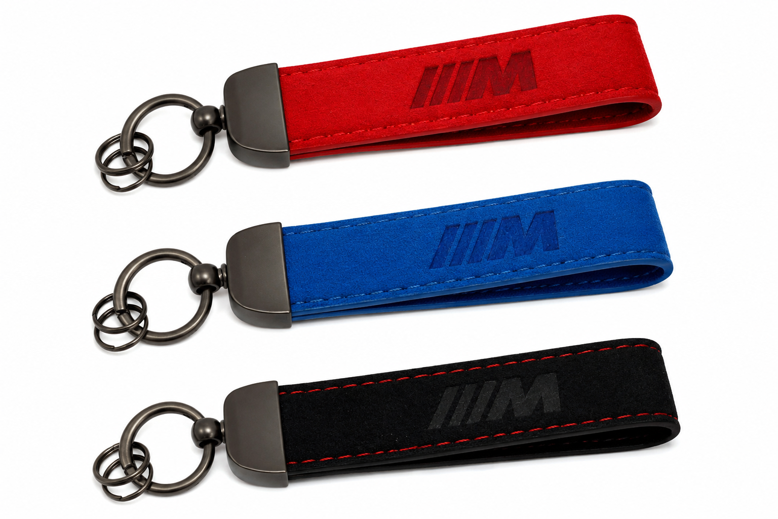 BMW 'M' Logo Alcantara Keyring