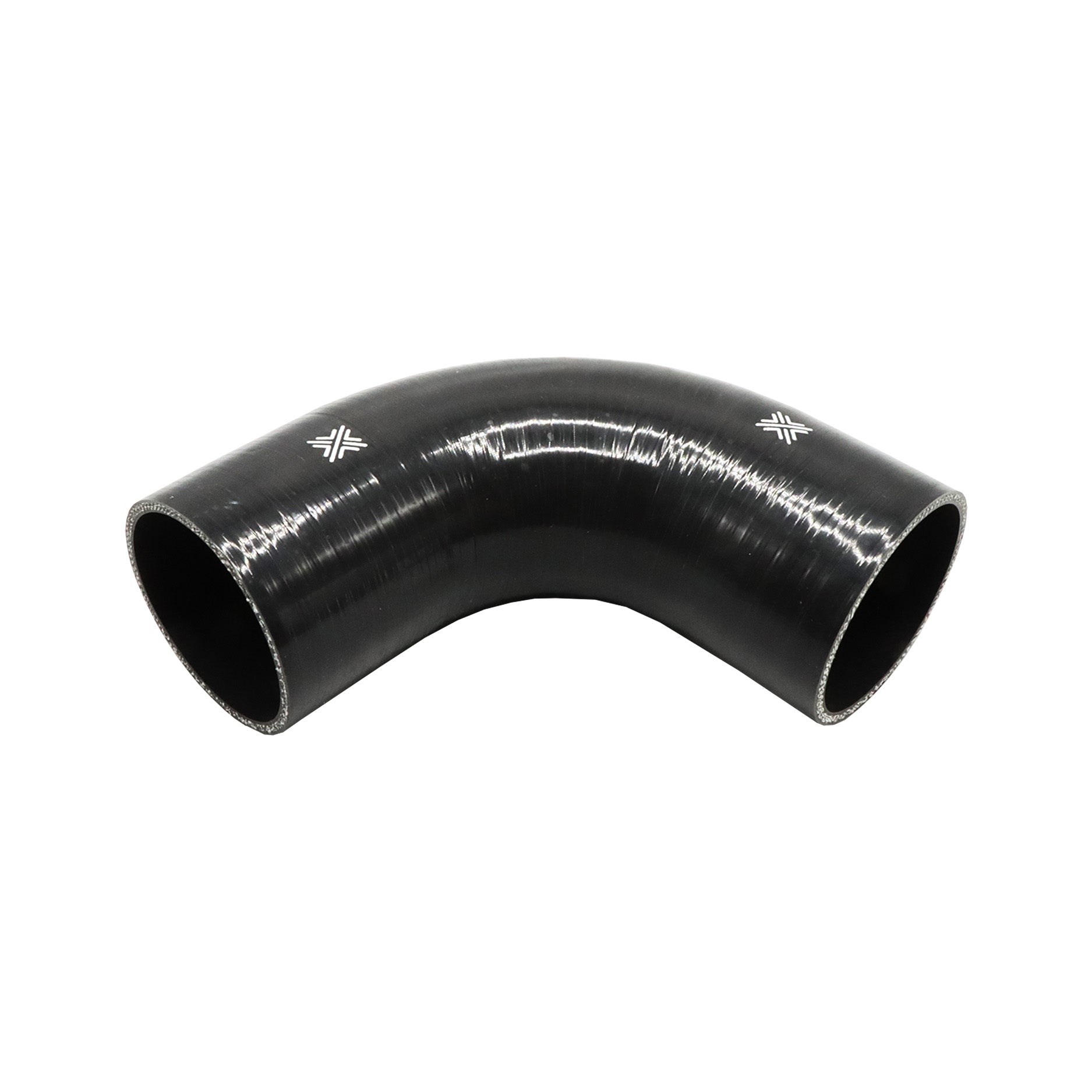 Pipercross Black 90° 80mm Bore, 152mm Leg Length Silicone Hose (FCL04087)