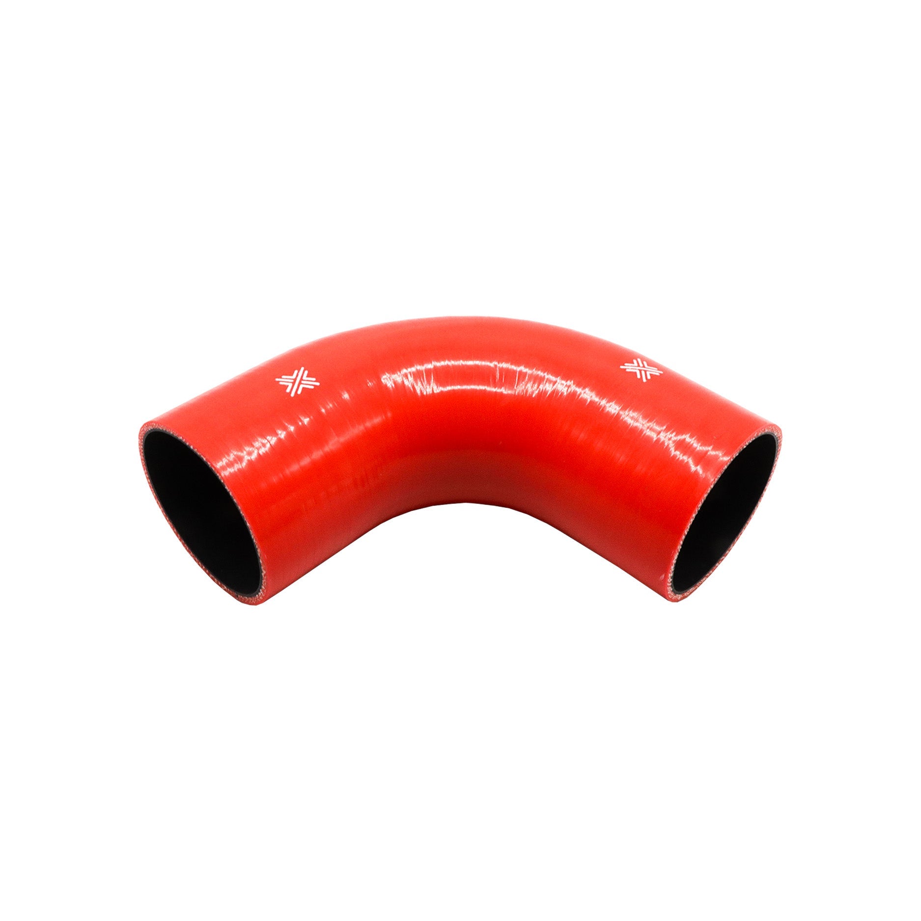 Pipercross Red 90° 80mm Bore, 152mm Leg Length Silicone Hose (FCL04089)