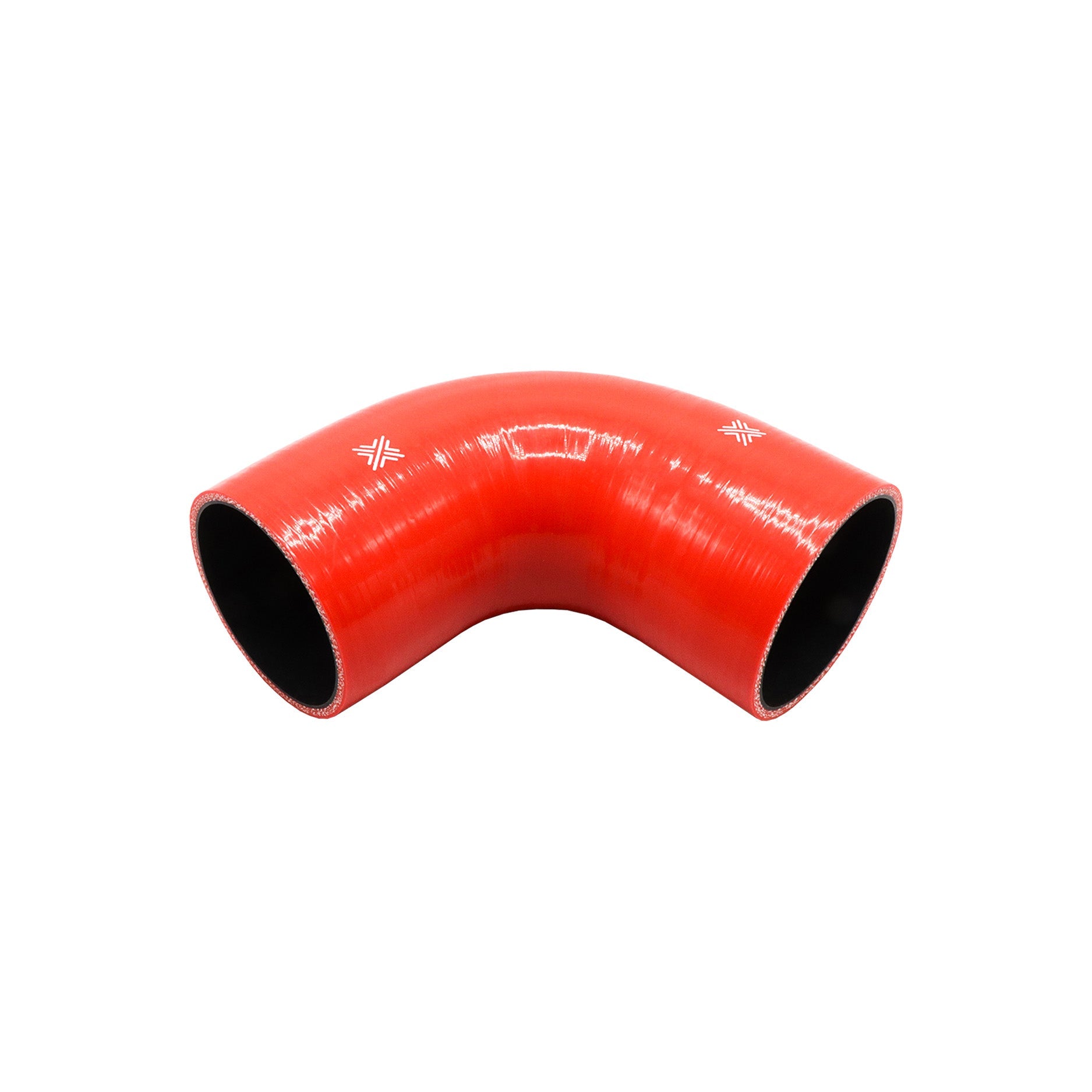 Pipercross Red 90° 89mm Bore, 152mm Leg Length Silicone Hose (FCL04092)