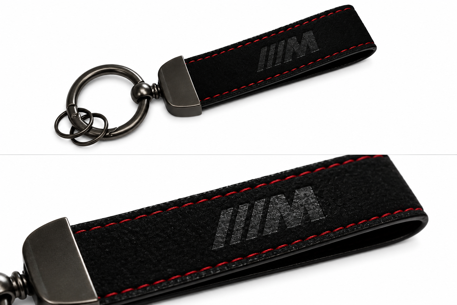 BMW 'M' Logo Alcantara Keyring