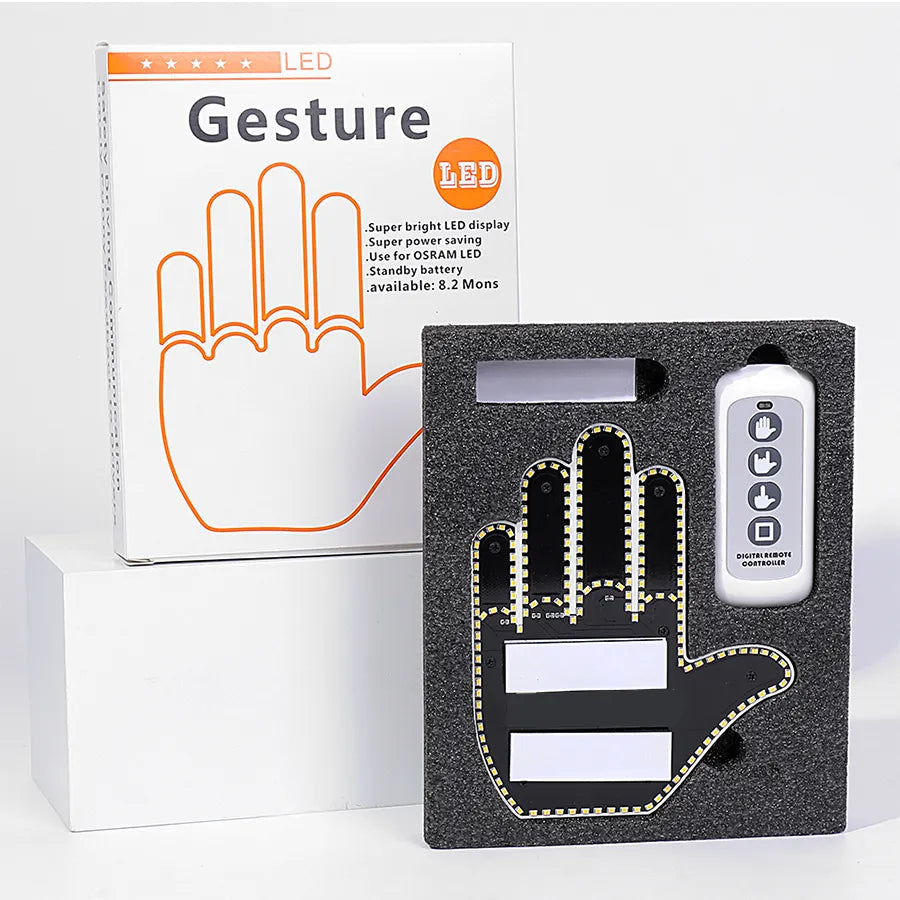 Rear Window LED Hand Gesture Sign (Universal)