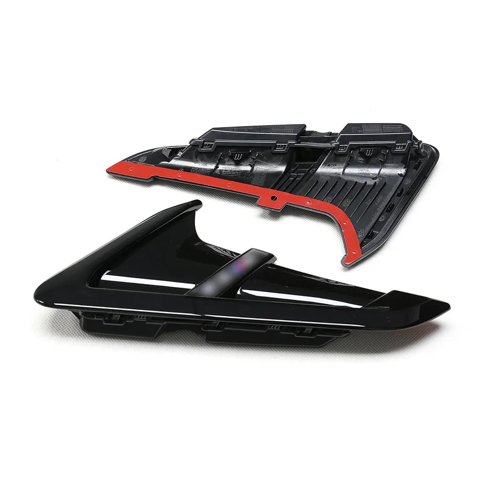 BMW X3M F87 Carbon Fibre / Gloss Black Side Air Vent Replacements (2018+)