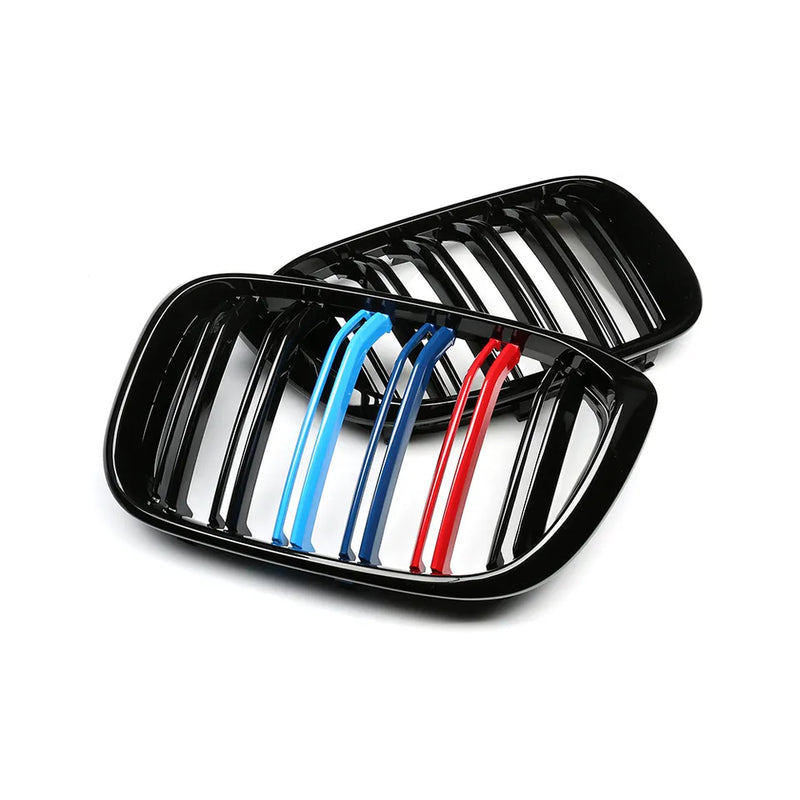 BMW X3M F87 Gloss Black Double Slat Kidney Grilles (2019 - 2021) DIVERSION
