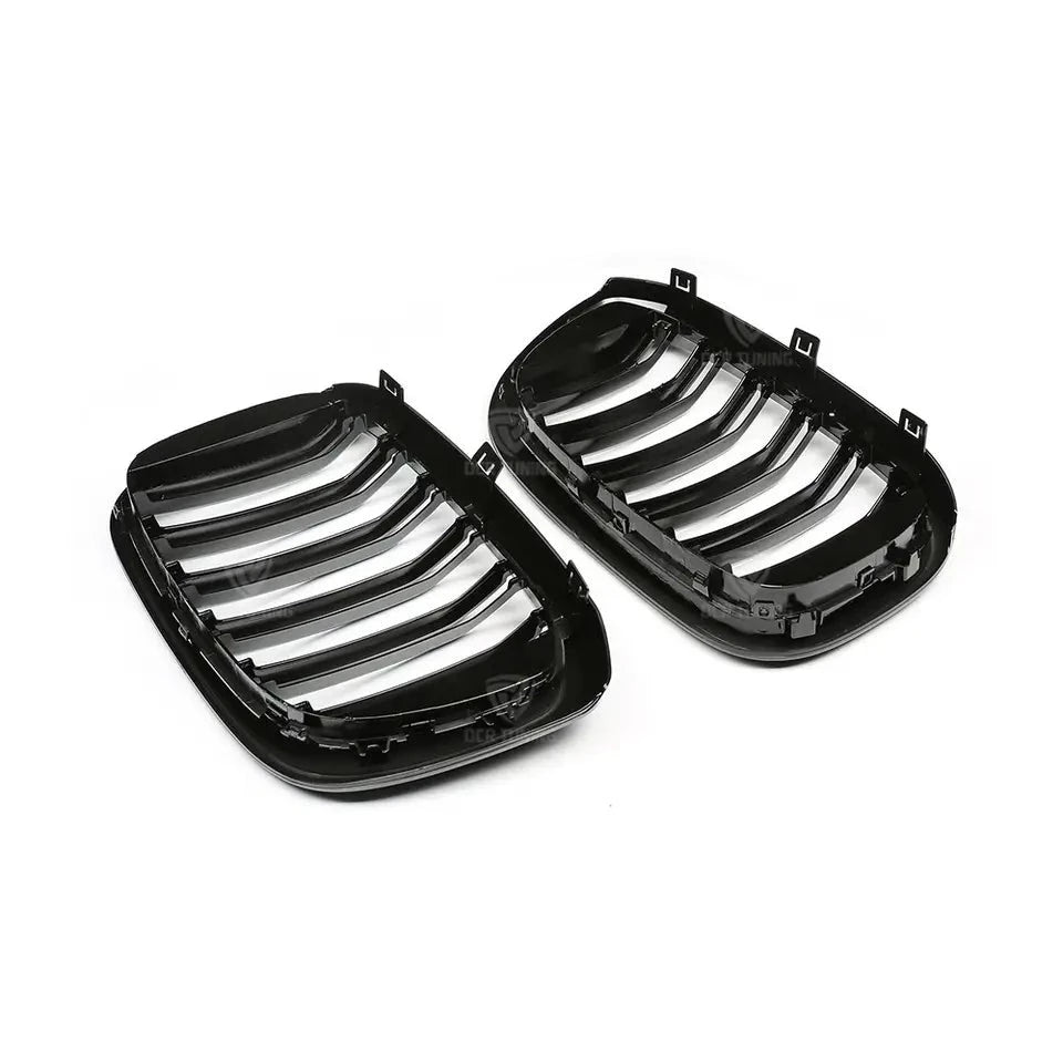 BMW X4 G02 Gloss Black Double Slat Kidney Grilles (2018 - 2021) DIVERSION