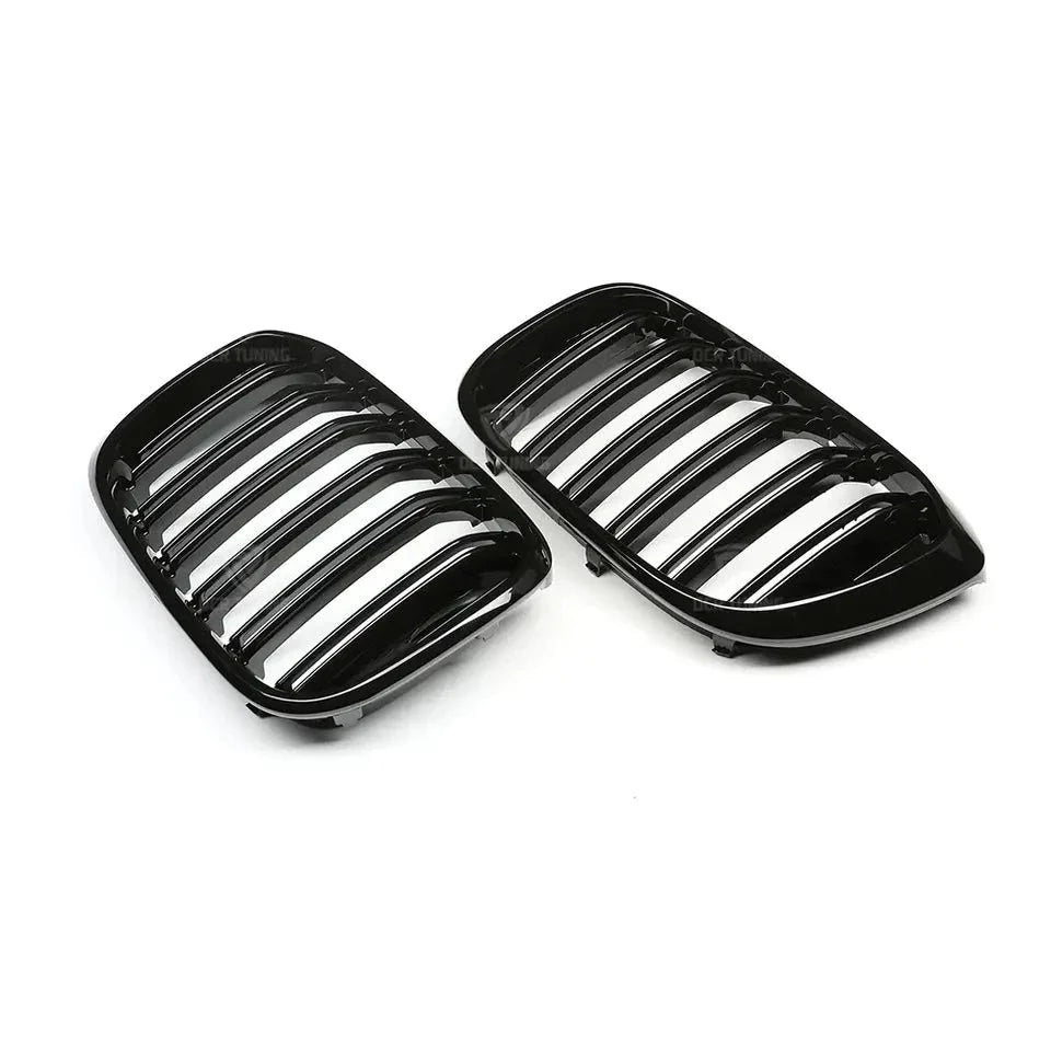 BMW X3M F87 Gloss Black Double Slat Kidney Grilles (2019 - 2021) DIVERSION