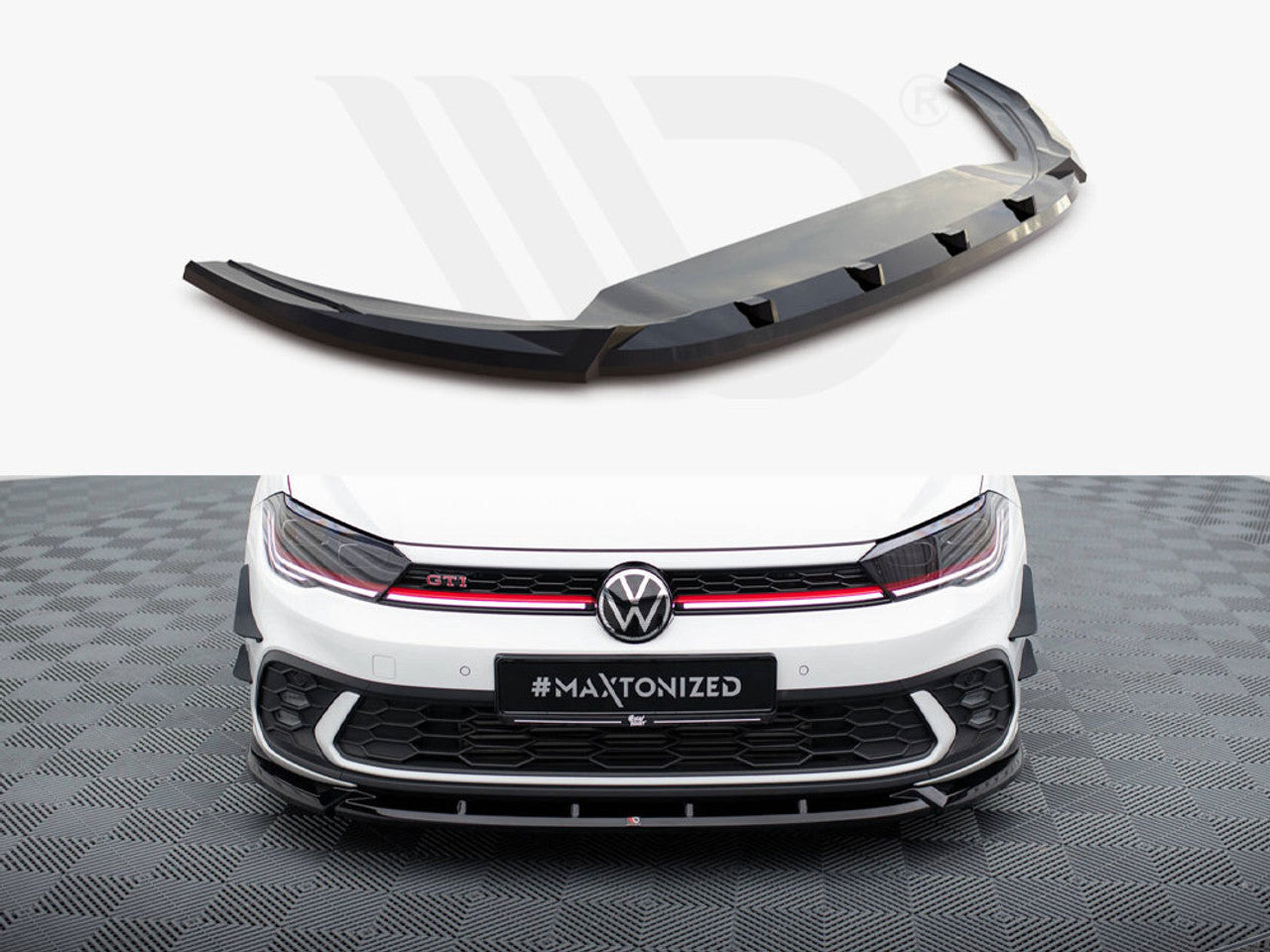 Maxton Design Front Splitter V.2 Volkswagen Polo Gti Mk6 Facelift