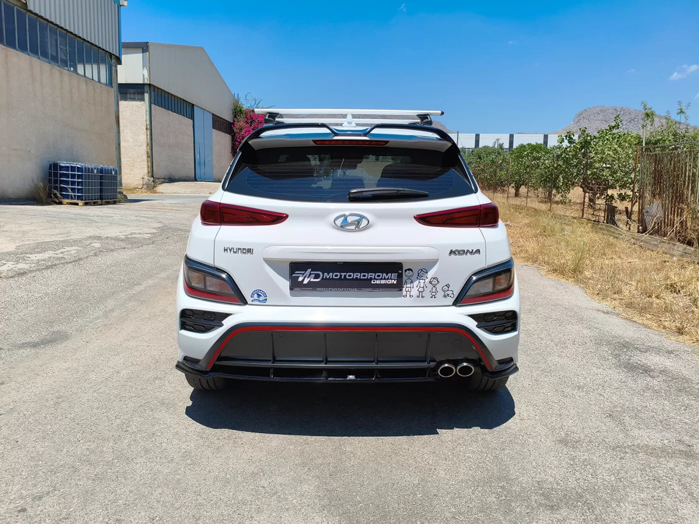 Rear Splitter Hyundai Kona N-Line Mk1 Facelift