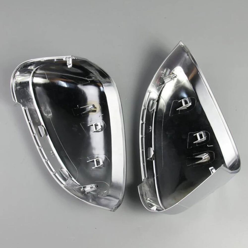 Audi A4 / S4 / RS4 B9 Satin Chrome Replacement Mirror Covers (2016+)