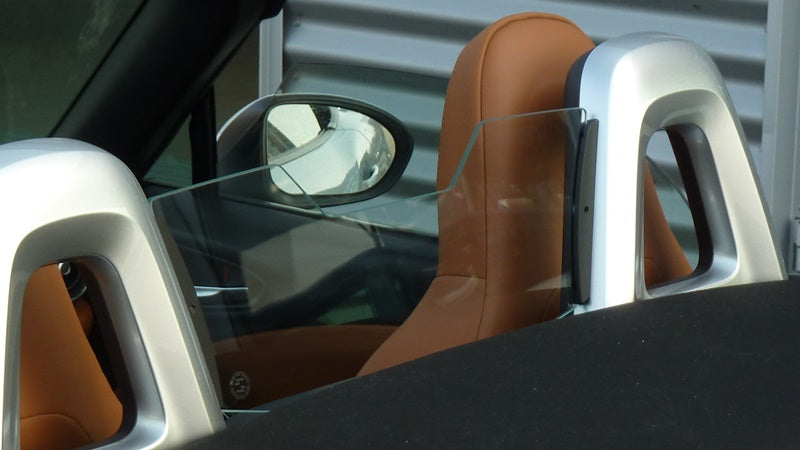 FIAT 124 Spyder UR-Windschott Clear Glass Wind Breaker / Deflector