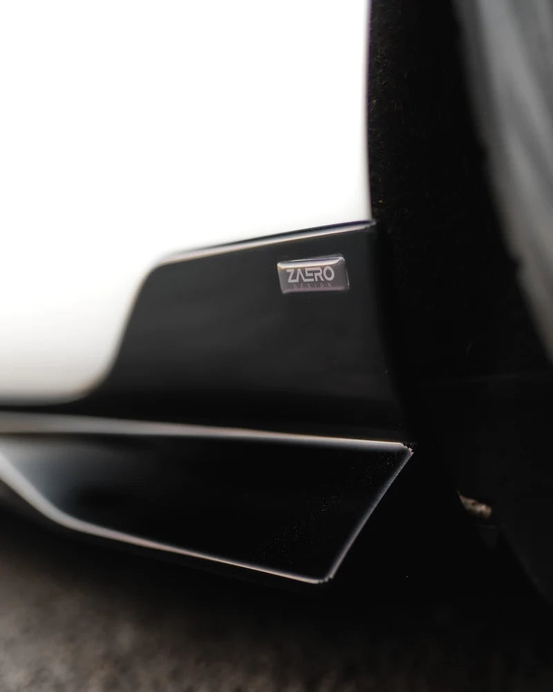VW GOLF R & GOLF GTI MK7 / MK7.5 EVO-1 GLOSS BLACK SIDE SKIRTS BY ZAERO (2014-2020)
