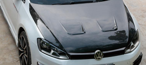 Volkswagen Golf MK7 / MK7.5 RR Style Carbon Fibre Vented Bonnet (Replacement) 2013 - 2021 / DAS
