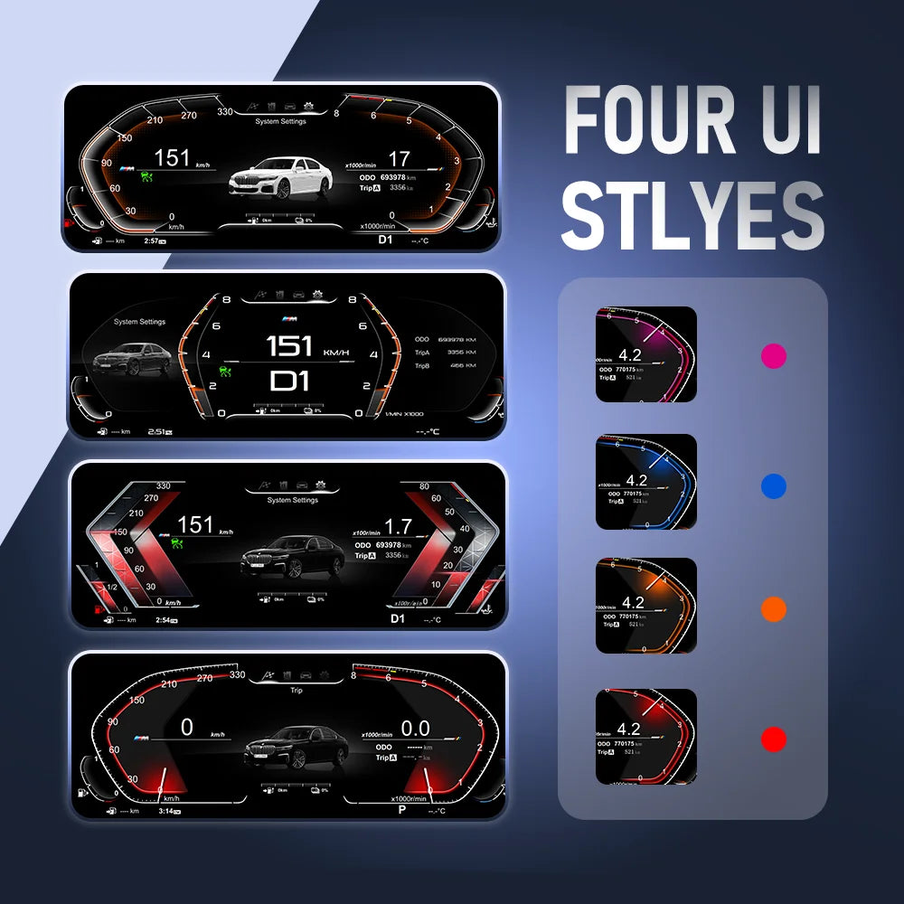 DIVEYE - BMW 1 Series F20/F21 LCI Facelift LCD Screen Virtual Cockpit Dashboard Cluster Kit (Plug & Play)