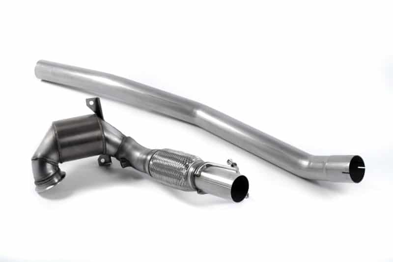 Milltek VW Golf MK7/7.5 R (inc. Estate), S3 8V (13-21) Fits Milltek Cat-back – Large Bore Downpipe and Hi-Flow Sports Cat
