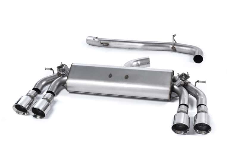 Milltek Audi S3 2.0 TFSI Quattro Sportback (13-17) Cat-Back Exhaust – Non-Resonated- Polished Round Tips