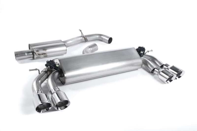 Milltek VW Golf MK7 R 2.0 TSI (300PS) (14+) Resonated Cat-Back Exhaust – Polished Round Tips