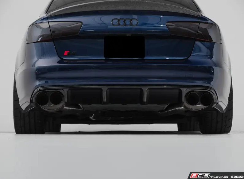ECS Rear Diffuser in Gloss Black - Audi S6 C7 Pre-Facelift (2012-2015)
