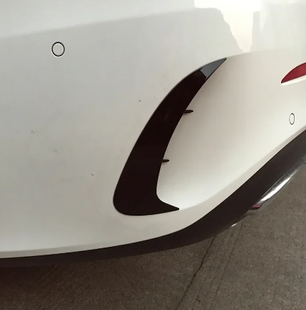 Rear Gloss Black Bumper Canards Pair for Mercedes Benz A Class W177 MK4 (2018+ Models)
