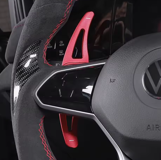 Volkswagen Golf MK8 Metal DSG Paddle Extensions Style B (2020+ Models)