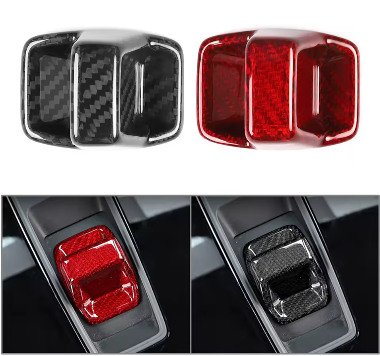 Audi A3 8Y Carbon Fibre Gear Shift Lever Cover (2020-2024 Models)