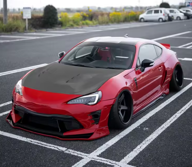 Toyota GT86 / Subaru BRZ TS Style Carbon Fibre Bonnet (2012-2020 Models)