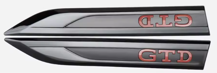 Volkswagen GTD Side / Wing Badges (2020+ Version)