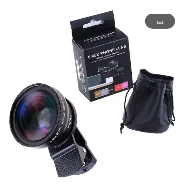 Universal Photography Clip-On Phone Camera Lens (2 in 1) Wide angle x Macro