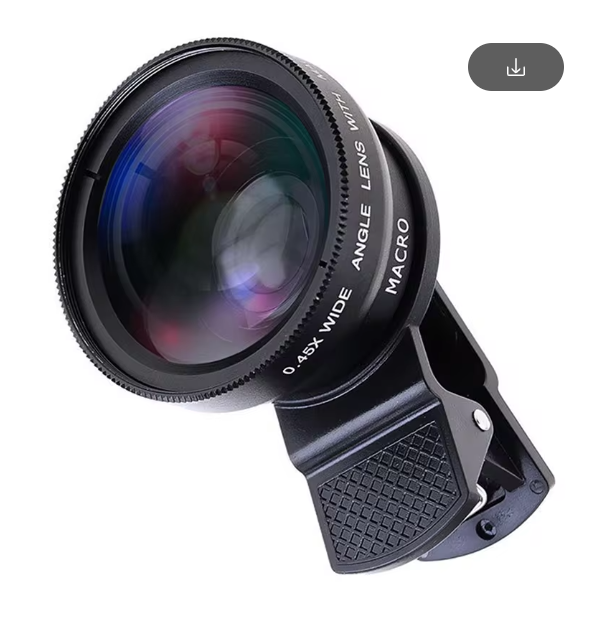 Universal Photography Clip-On Phone Camera Lens (2 in 1) Wide angle x Macro