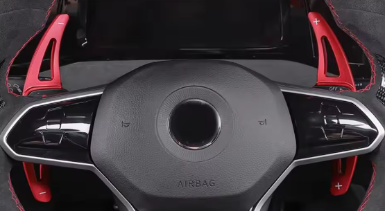 Volkswagen Golf MK8 Metal DSG Paddle Extensions Style B (2020+ Models)