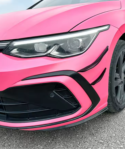 Volkswagen Volkswagen Golf MK8 GTI / GTD / GTE / R Gloss Black 4 Piece Canard Kit (2020+)