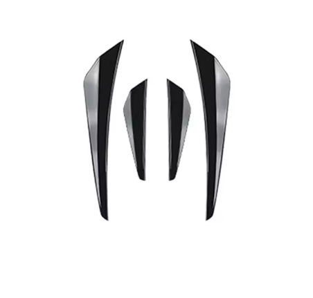 Volkswagen Volkswagen Golf MK8 GTI / GTD / GTE / R Gloss Black 4 Piece Canard Kit (2020+)