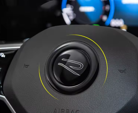 Volkswagen Steering Wheel 'VW' Golf MK8 Badge / Logo Overlay (GTI / R / R Line)