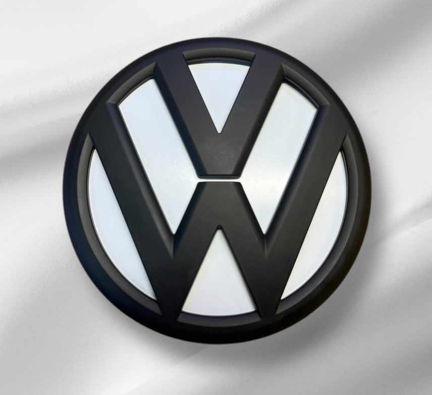 Volkswagen Polo MK5 6R / 6C Gloss Black & White Rear Boot Replacement Badge (2009 - 2017 Models)