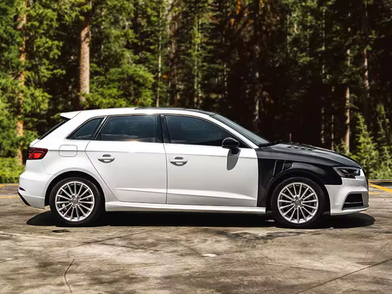 Audi A3/S3/RS3 8V Facelift Carbon Fibre Vented Flared Wings / Fenders (Pair) (2015-2021 Models)
