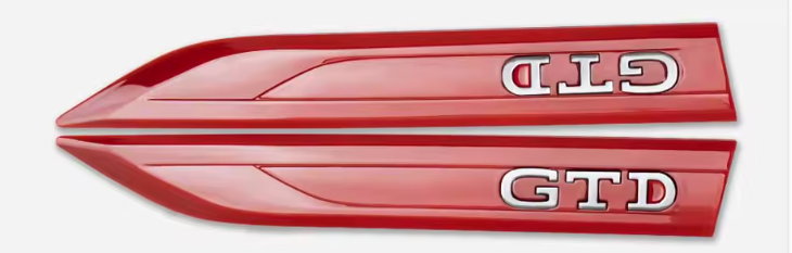 Volkswagen GTD Side / Wing Badges (2020+ Version)