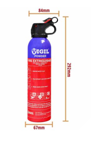 ABC Dry Powder Car Fire Extinguisher 600g