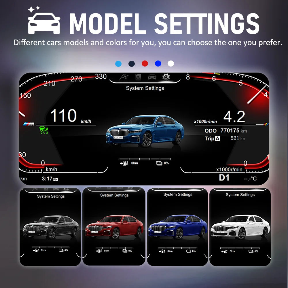 DIVEYE - BMW 1 Series F20/F21 LCI Facelift LCD Screen Virtual Cockpit Dashboard Cluster Kit (Plug & Play)