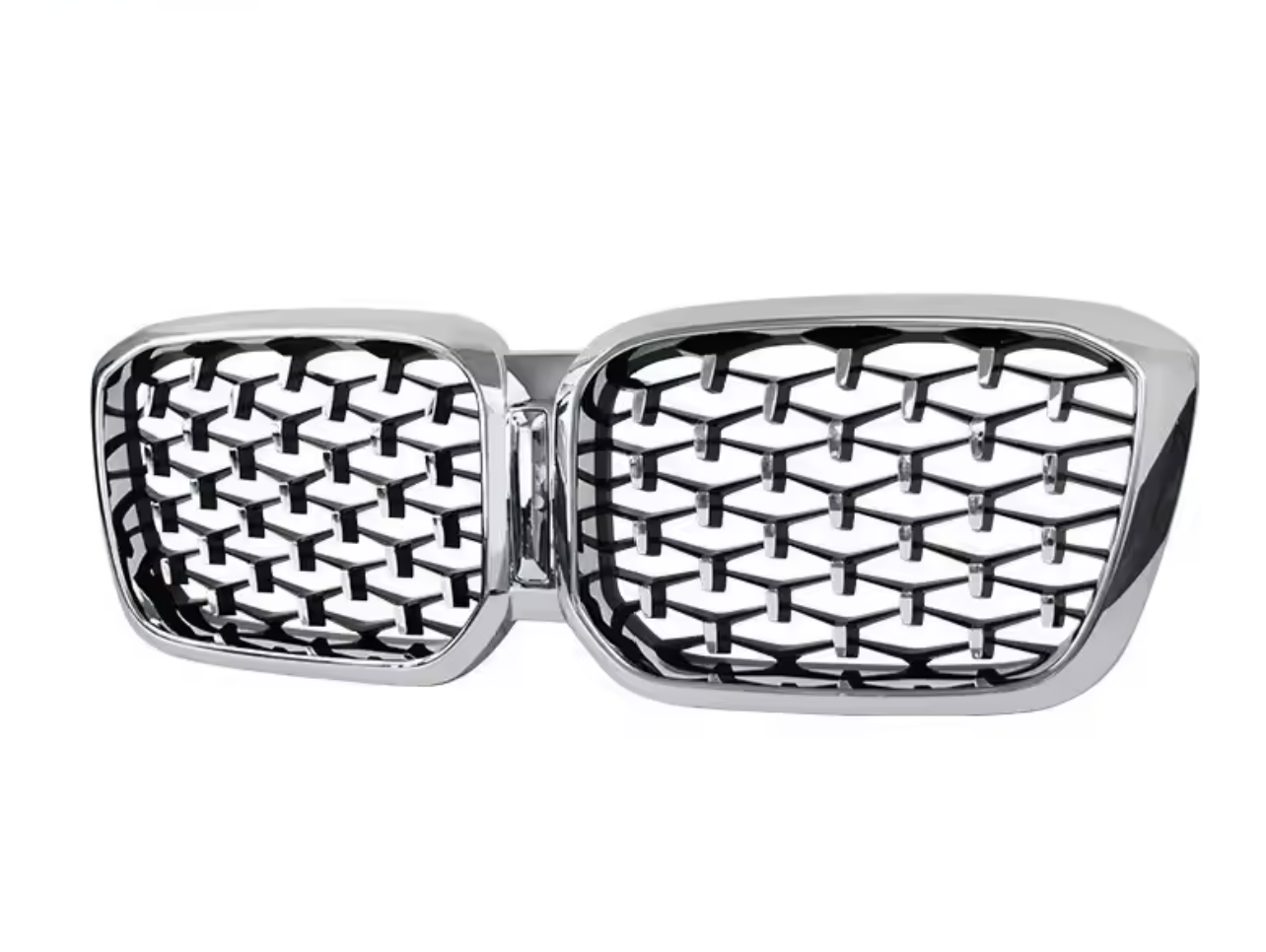 BMW X3 G01 / X4 G02 LCI Chrome Diamond Front Kidney Grille Kit (2021 - Present)