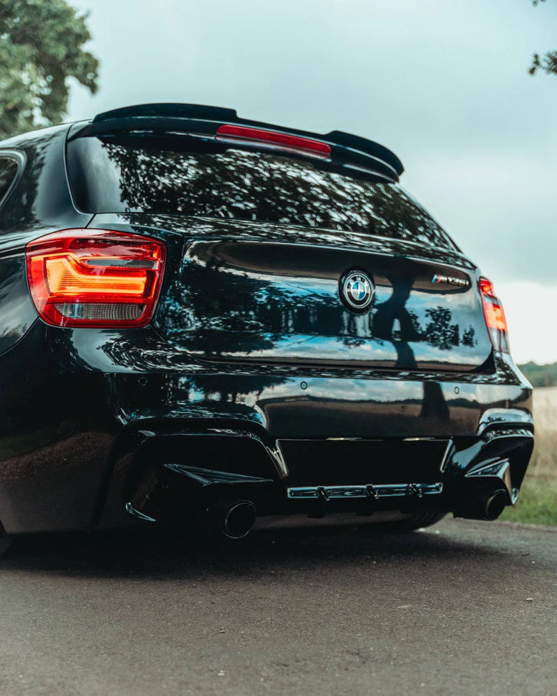 BMW 1 SERIES & M135I F20 PRE-LCI EVO-1 GLOSS BLACK REAR DIFFUSER BY ZAERO (2011-2015, F20 F21)