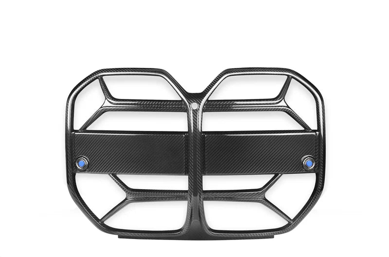 TREVORA BMW 4 Series G22 G23 Pre-Preg Carbon Fibre T-CSL Front Kidney Grilles with ACC Fitment (2021+)