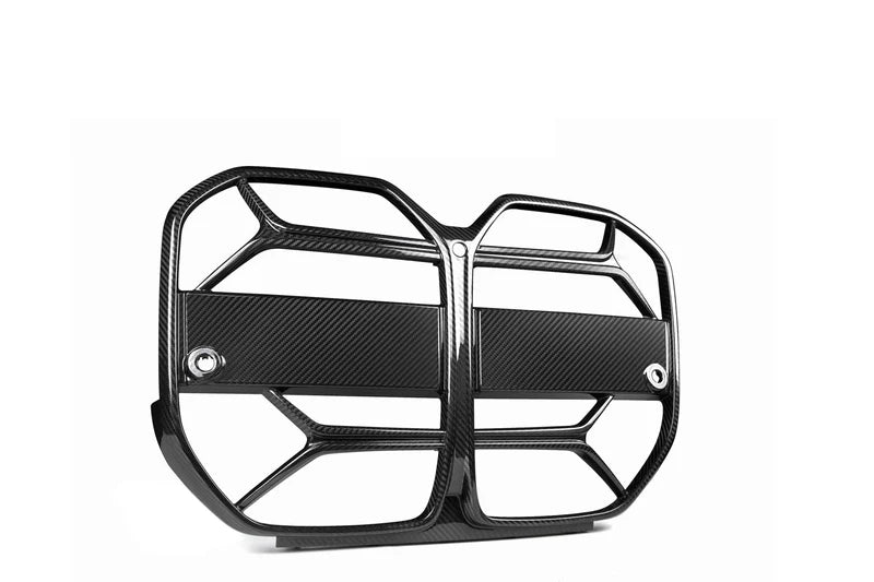 TREVORA BMW 4 Series G22 G23 Pre-Preg Carbon Fibre T-CSL Front Kidney Grilles with ACC Fitment (2021+)